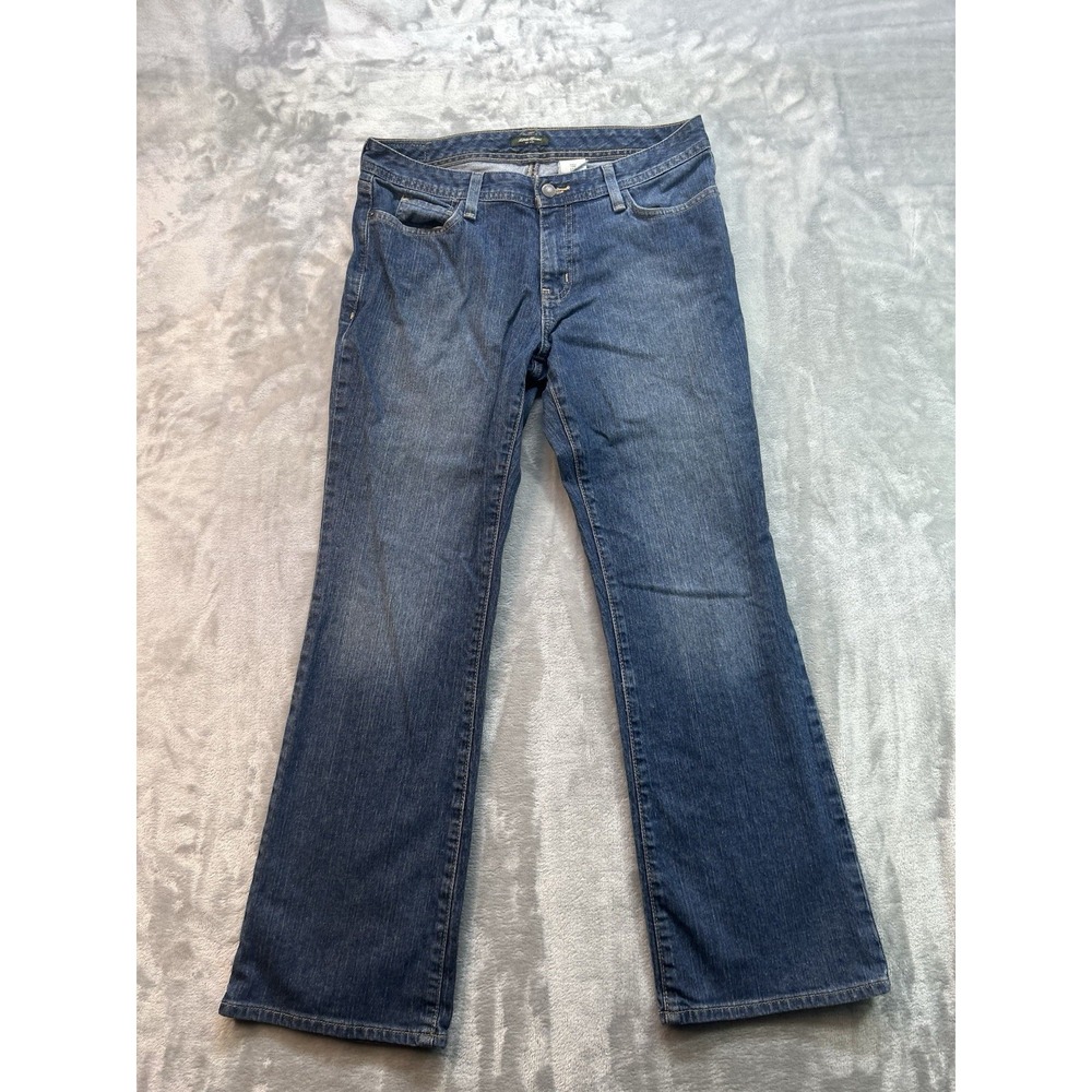 Eddie Bauer Womens Sz 10S Blue Jeans Bootcut Mid Rise Vintage Y2K Western Boho